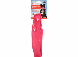 Flamingo Chladící obojek pro psy vzor kapky fuchsia L 49-56cm