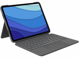 Logitech 920-010255 kryt s klávesnicí Apple iPad Pro 11 (1., 2., 3. generace), US, šedá