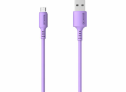 Somostel USB kabel USB-A - microUSB 1,2 m fialový (SMS-BP06 USB - micro USB fialový)