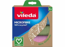 Vileda 168310 Univerzální utěrka Microfibre 100% Recycled, 3 ks