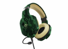 TRUST sluchátka GXT 323C Carus Gaming Headset, jungle camo