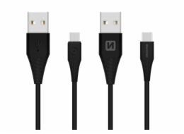 Swissten Datový Kabel Usb / Usb-C Černý 1,5M (9Mm)