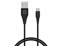 Swissten Datový Kabel Usb / Micro Usb 1,5 M Černý (6,5Mm)