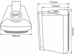 Adastra BC5-W, nástěnný 5,25" reproduktor, 45W, bílý, cena/pár