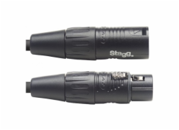 Stagg NDX1R-3, DMX kabel, 3pin XLR, 110 Ohm, délka 1m