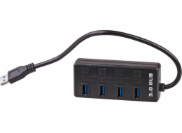 Akyga AK-AD-33 interface hub USB 3.2 Gen 1 (3.1 Gen 1) Type-A 500 Mbit/s Black