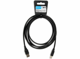 iBox IKU2D USB kabel 3 m USB 2.0 USB A USB B Černá