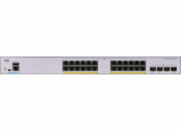 Cisco switch CBS350-24FP-4X, 24xGbE RJ45, 4x10GbE SFP+, PoE+, 370W