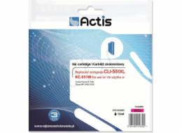 Actis KC-551M ink for Canon printer; Canon CLI-551M replacement; Standard; 12 ml; magenta (with chip)