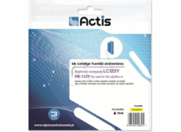 Actis KB-123Y ink for Brother printer; Brother LC123Y/LC121Y replacement; Standard; 10 ml; yellow