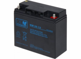 MPL MW POWER MW 20-12 UPS battery Lead-acid accumulator AGM Maintenance-free 12 V 20 Ah Black