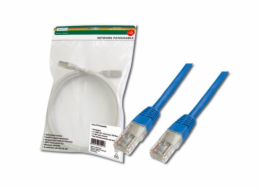 Digitus Patch Cable, UTP, CAT 5e, AWG 26/7, měď, modrý, 5m