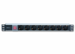 Techly Rack 19palcový 1U 250V / 16A, 8xSCHUKO, 3m (100488)