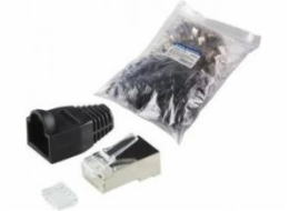 LogiLink Plugs RJ45 Kat. 6 100ks chráněný krytem, ??Black-MP0022