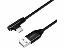 LogiLink USB-A - USB-C USB kabel 0,3 m černý (CU0137)