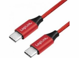 USB LogiLink LogiLink USB-C 1,0 m Červený kabel červená