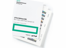 HPE Ultrium LTO-8 Strichcode Label Pack 100 + 10 přepsaný, pevný číselný kruh