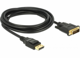 Delock DisplayPort - DVI-D kabel 3m černý (85314)