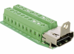 Delock Terminal Block Adapter HDMI female to 20 pin