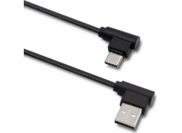 Qoltec USB-A - USB-C USB kabel 1 m černý (5901878504957)