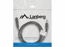 Lanberg CA-MJFJ-10CC-0015-BK LANBERG Minijack 3.5mm M / F 3 PIN kabel 1,5m, černý