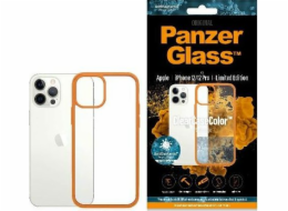 Pouzdro PanzerGlass ClearCase pro iPhone 12/12 Pro Orange Antibacterial