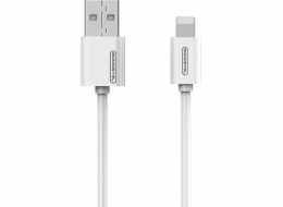 USB Iphone 3A CABLE SOMOSTEL WHITE 3100mAh QUICK CHARGER 1.2M POWERLINE SMS-BP02 WHITE - bending life 6000 +