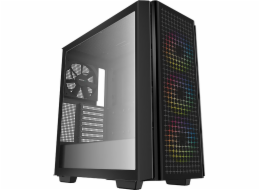 DEEPCOOL skříň CG540 / ATX / 3x120mm fan / 140mm ARGB fan / 2x USB 3.0 / tvrzené sklo