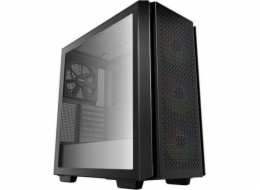 DEEPCOOL skříň CG560 / ATX / 3x120mm fan / 140mm ARGB fan / 2x USB 3.0 / mesh panel