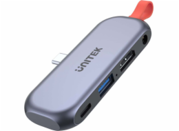 UNITEK USB-C MOBILE HDMI 4K 3.5mm PD 100W D1070A