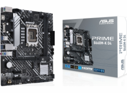 ASUS PRIME B660M-K D4, 1700, Intel B660, 2xDDR4, mATX