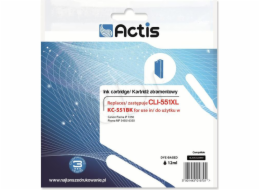 Actis KC-551Bk ink for Canon printer; Canon CLI-551Bk replacement; Standard; 12 ml; black (with chip)