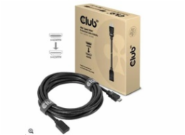 Club3D Kabel prodlužovací Rychlý HDMI 4K60HZ (M/F), 5m, černá, 26 AWG