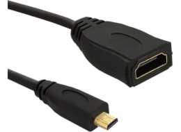 QOLTEC 50399 Qoltec Cabel Micro HDMI DM / HDMI AF v1.4 0,2m