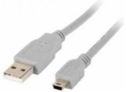 LANBERG USB MINI (M) na USB-A (M) 2.0 kabel 1,8m, šedý (CANON) 