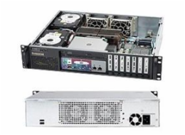 SUPERMICRO 2U chassis (Short Depth 14,5") 2x 3,5" Fix, front IO, 500W (80+Platinum)