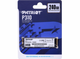 PATRIOT P310 240GB SSD / Interní / M.2 PCIe Gen3 x4 NVMe 1.3 / 2280