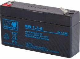 MPL MW POWER MW 1.3-6 UPS battery Lead-acid accumulator AGM Maintenance-free 6 V 1 3 Ah Black