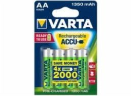 1x4 Varta RECHARGE ACCU Power 1350 mAH AA Mignon NiMH