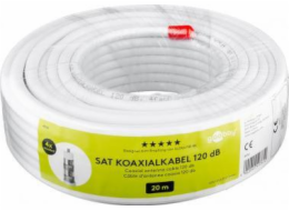 Goobay kabel 120 dB quattro anténní koaxiální kabel, 4x stínění, CCS, 20 m