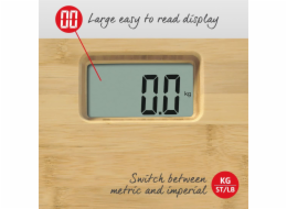 Salter 9086 WD3R Bamboo Electronic Personal Scale