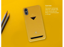 VixFox Card Slot Back Shell for Iphone 7/8 plus mustard yellow