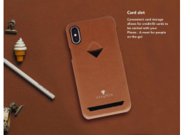 VixFox Card Slot Back Shell for Samsung S9 caramel brown