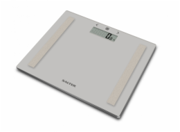 Salter 9113 GY3R Compact Glass Analyser Bathroom Scales - Grey