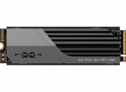 SILICON POWER PCIe Gen 4x4 XS70 Internal solid state drive SSD 4TB M.2 2280 NVMe 1.4 (SP04KGBP44XS7005) Black Grey