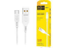 DENMEN D01T USB cable USB - USB-C 2 4A 1M White