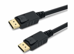 PremiumCord DisplayPort 1.3 přípojný kabel M/M, zlacené konektory, 0,5m