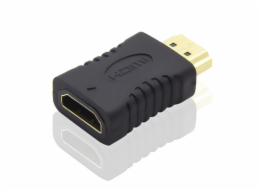 PremiumCord adaptér HDMI  - HDMI  (F/M), krátká, zlacené konektory