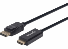 Manhattan DisplayPort – kabel HDMI 3m černý (153188)