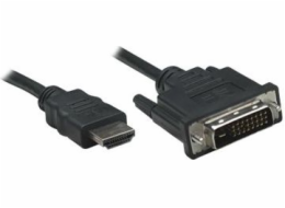 Manhattan HDMI - DVI-D kabel 1,8 m černý (372503)